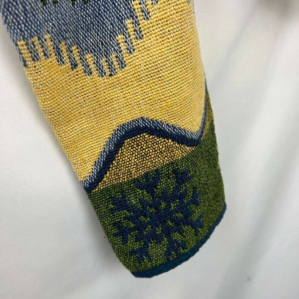 Flashback Women's M Snowflake Cardigan Sweater Shawl Collar Southwestern - Picture 11 of 12